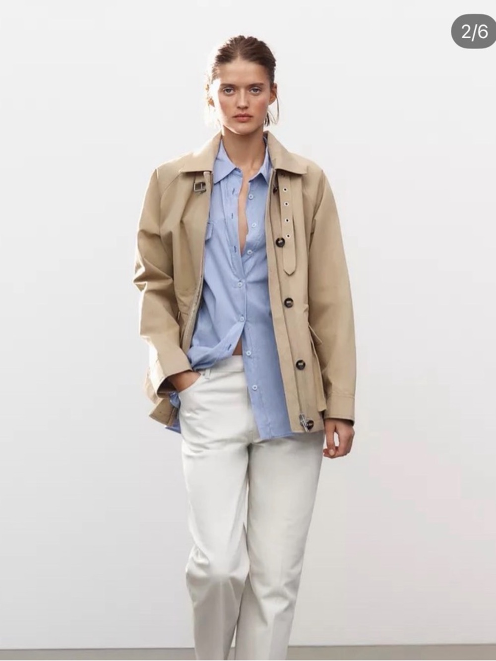 Zara Women’s Beige/Tan Utility Jacket - Picture 5 of 5